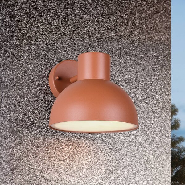 Trio Lighting Applique da esterni Elbe, dimmerabile, Giallo / Arancione, Alluminio, Scandinavo, Applique da esterni