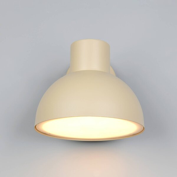 Trio Lighting Applique da esterni Elbe, dimmerabile, Crema / Ambra, Alluminio, Scandinavo, Applique da esterni