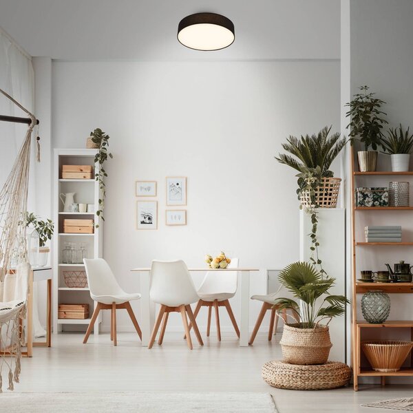 Briloner Plafoniera soffitto Duck, Nero, Soggiorno / Sala da pranzo, Tessuto / Stoffa / Seta, Scandinavo, Plafoniera