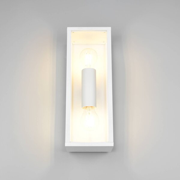 Trio Lighting Applique da esterni Garonne, Bianco / Opale, Alluminio, Moderno, Applique da esterni