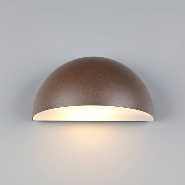 Trio Lighting Applique da esterni Maas, dimmerabile, Marrone / Ruggine, Alluminio, Scandinavo, Applique da esterni