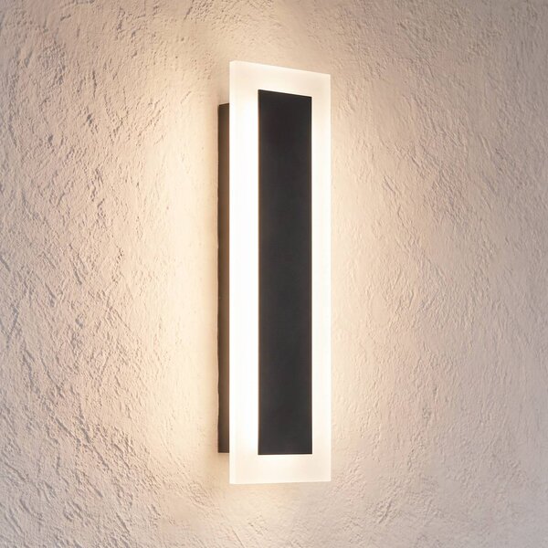 Applique da esterni Wow Milagro Lighting, Nero, Metallo, Moderno, Applique da esterni