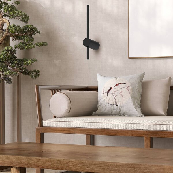 Applique da parete a LED Swing Milagro Lighting, Nero, Soggiorno / Sala da pranzo, Metallo, Moderno, Applique a LED