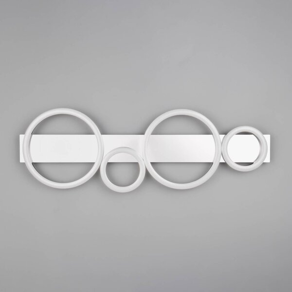 Reality Leuchten Plafoniera a LED Lumos, Cromo / Argento, Soggiorno / Sala da pranzo, Metallo, Moderno, Plafoniera LED