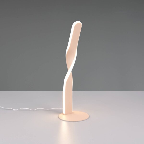 Reality Leuchten Lampada da tavolo a LED Ginko, Crema / Ambra, Soggiorno / Sala da pranzo, Metallo, Moderno, Lampada da tavolo LED
