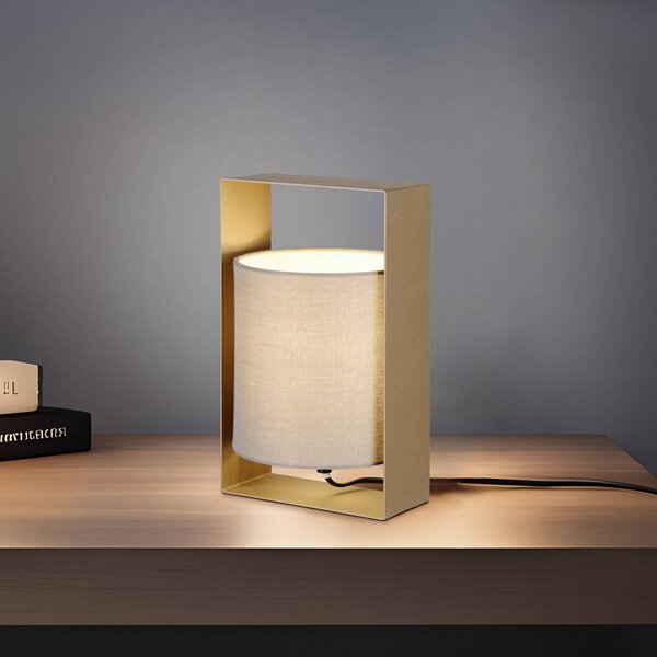 Reality Leuchten Lampada da tavolo Pail, Marrone / Ruggine, Soggiorno / Sala da pranzo, Metallo, Moderno, Lampada da tavolo