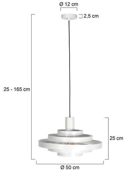 Steinhauer Lampada a sospensione Halo Cirque, dimmerabile, Bianco / Opale, Soggiorno / Sala da pranzo, Metallo, Moderno, Lampada a sospensione