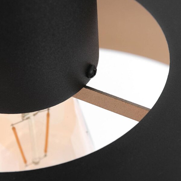 Steinhauer Lampada a sospensione Flinter, dimmerabile, Nero, Soggiorno / Sala da pranzo, Metallo, Moderno, Lampada a sospensione