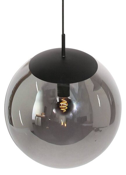 Steinhauer Lampada a sospensione in vetro Bollique, dimmerabile, Alluminio / Grigio / Zincato, Soggiorno / Sala da pranzo, Metallo, Lampada a sospensione