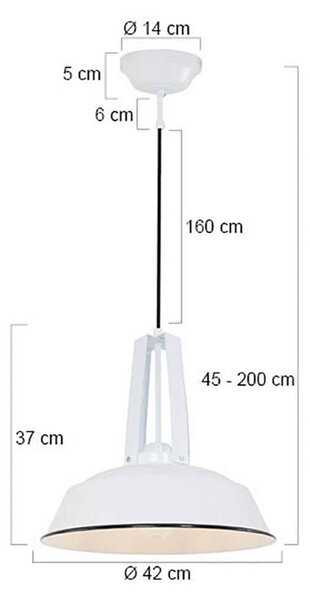 Steinhauer Lampada a sospensione Eden, dimmerabile, Bianco / Opale, Cucina, Metallo, Vintage, Lampada a sospensione