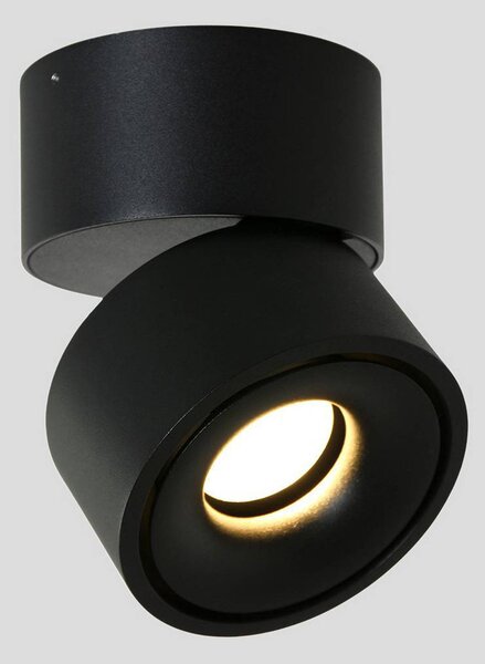 Steinhauer Faretto da soffitto LED Fez, nero, a 1 luce, metallo, orientabile dimmerabile, Nero, Soggiorno / Sala da pranzo, Metallo, Moderno