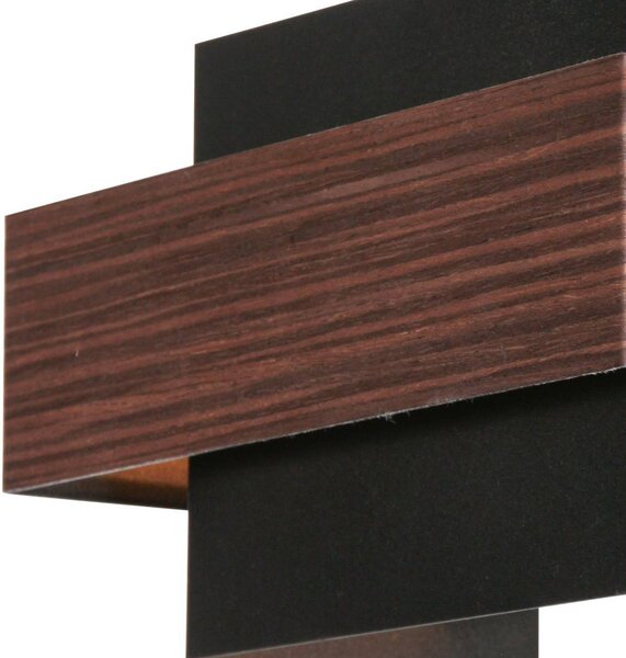 Steinhauer Applique da parete a LED Muro, dimmerabile, Legno scuro, Soggiorno / Sala da pranzo, Metallo, Moderno, Applique a LED