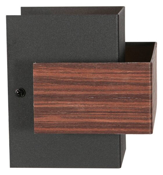Steinhauer Applique da parete a LED Muro, dimmerabile, Legno scuro, Soggiorno / Sala da pranzo, Metallo, Moderno, Applique a LED