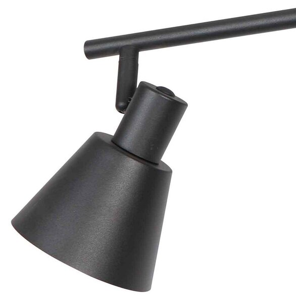 Steinhauer Faretto da soffitto Oeroe, a 3 luci, nero, metallo, E14 dimmerabile, Nero, Soggiorno / Sala da pranzo, Metallo, Faretto