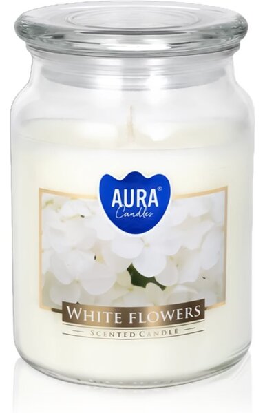 BISPOL Premium Line White Flowers candela profumata 500 g