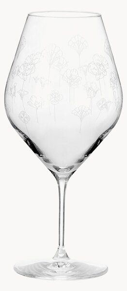 Set di 2 bicchieri da vino bianco Flower