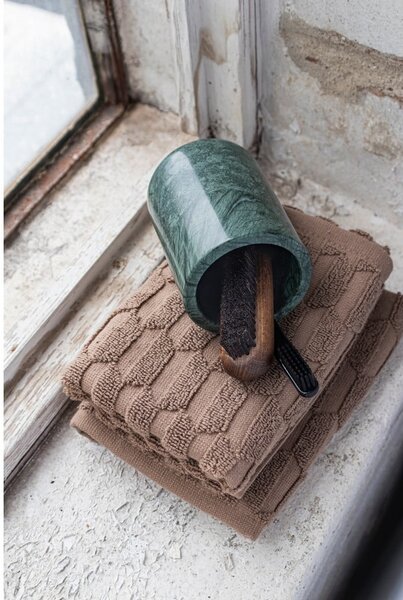 Portaspazzolini in marmo in verde scuro Marble - Mette Ditmer Denmark