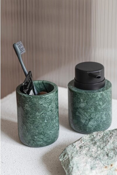 Portaspazzolini in marmo in verde scuro Marble - Mette Ditmer Denmark