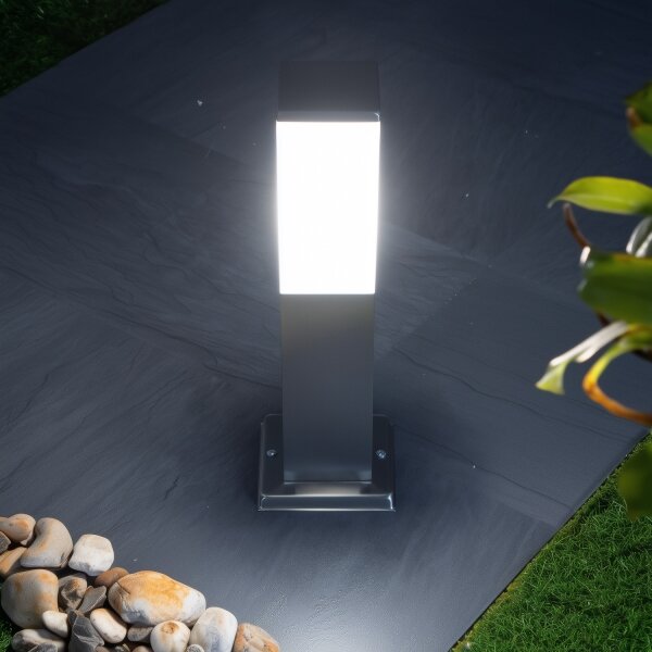 Brilagi - Lampada da esterno NOVA 1x E27/15W/230V, 40 cm, IP44, cromo opaco