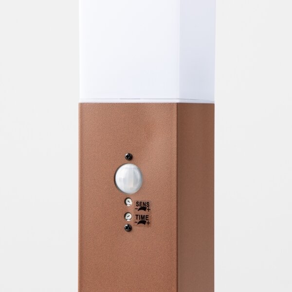 BRILAGI - Lampada da esterno con sensore NOVA 1xE27/15W/230V 40 cm IP44 marrone