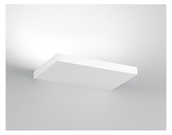 PLATE APPLIQUE A MENSOLA IN 2 MISURE ALLUMINIO BIANCO O NERO LED 12W - 24W LUCE CCT 3000K-4000K