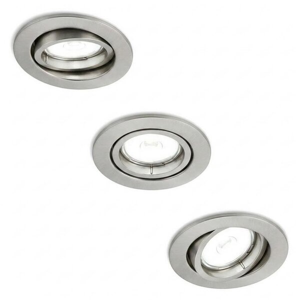 Philips - SET da 3 faretti da incasso PERIDOT 1xGU10/7W/230V argento