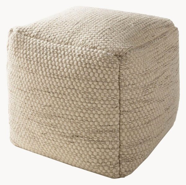 Pouf in lana tessuto a mano Rocco