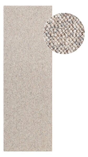 Passatoia grigia/color crema lavabile 80x240 cm Rocco Dark Cream – Elle Decoration