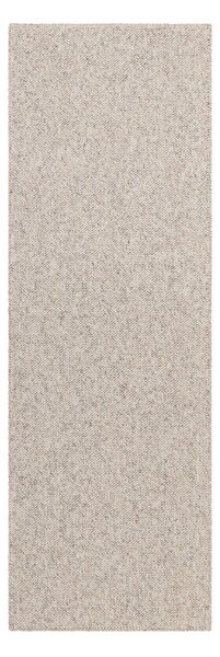 Passatoia grigia/color crema lavabile 80x240 cm Rocco Dark Cream – Elle Decoration