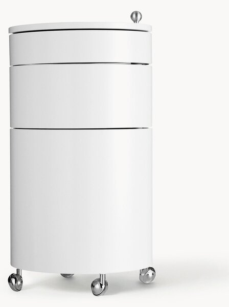 Contenitore a rotelle tondo Barboy, design Verner Panton