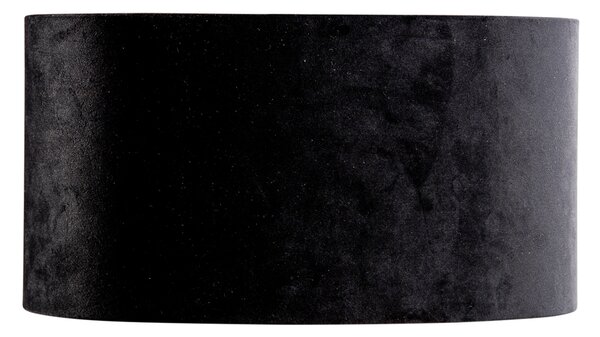 Paralume in velluto nero ovale 35/23/18