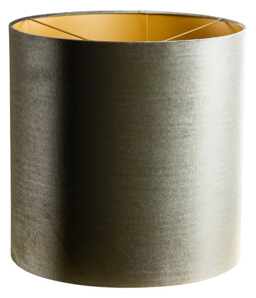 Paralume in velluto verde con interno oro 40/40/40