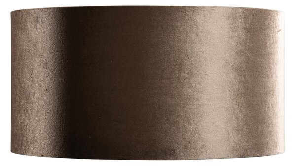 Paralume in velluto marrone con interno oro 50/50/25