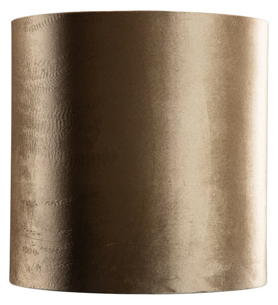 Paralume in velluto bronzo con interno oro 40/40/40