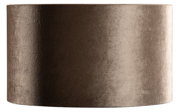 Paralume in velluto marrone con interno oro 35/35/20