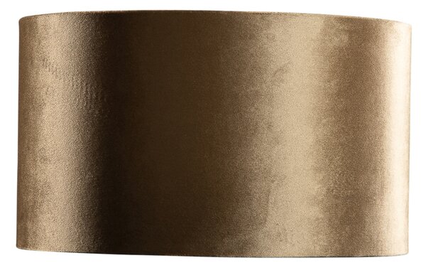 Paralume in velluto bronzo con interno oro 35/35/20