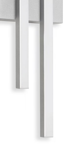 Telefunken - Applique LED da esterno 2xLED/4W/230V IP44, argento