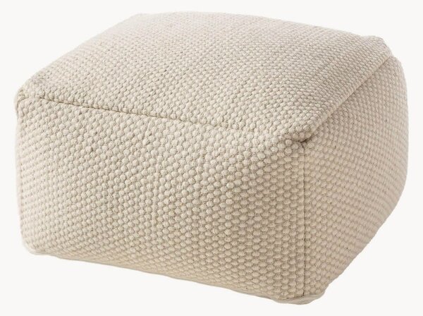 Pouf in lana tessuto a mano Rocco