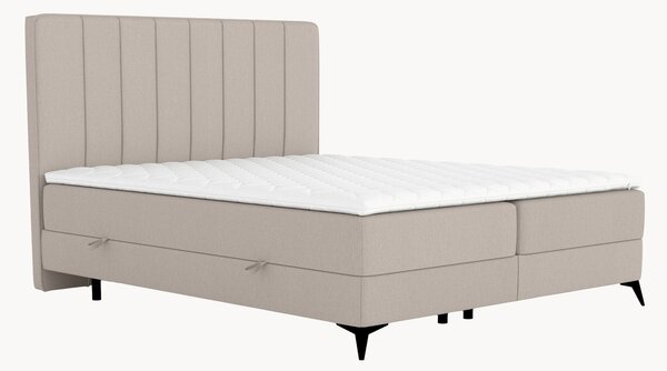 Letto boxspring fatto a mano con contenitore Aggaz, H3