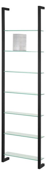 Mensola nera in metallo con ripiani multipli 46 cm Cubic – Spinder Design