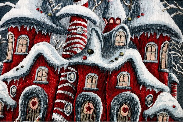 Runner Gobelin Una magica casa invernale Chenille IT038