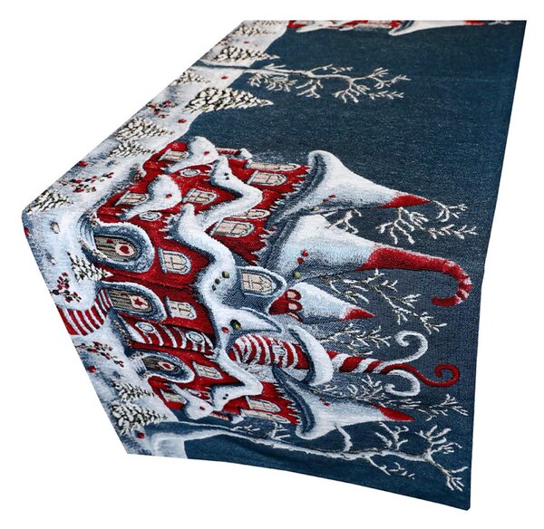 Runner Gobelin Una magica casa invernale Chenille IT038
