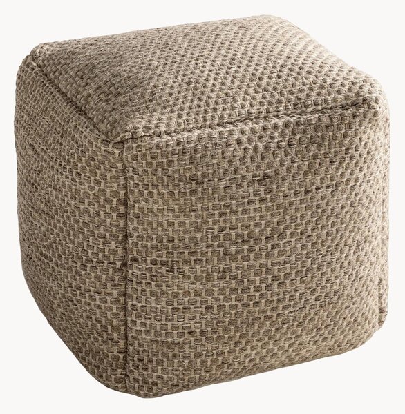 Pouf in lana tessuto a mano Rocco