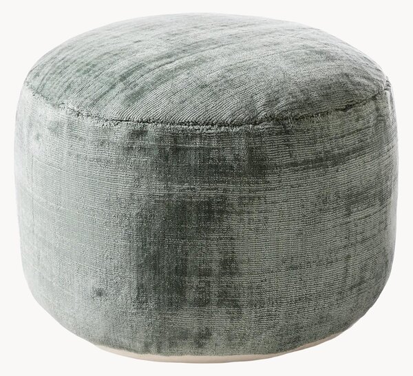 Pouf in velluto tessuto a mano Nova