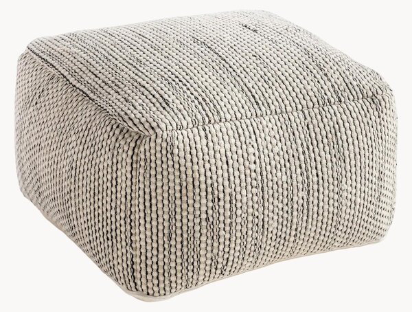 Pouf in lana tessuto a mano Rocco
