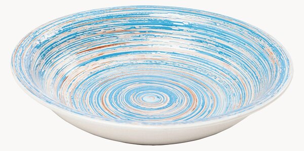 Set di 6 piatti fondi fatti a mano Swirl