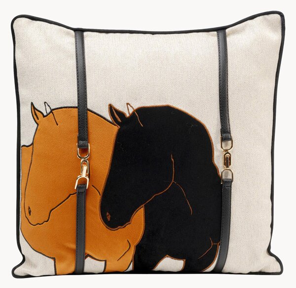 Cuscino in velluto Horse Date