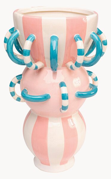 Vaso dipinto a mano Harlequin, alt. 49 cm