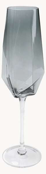 Set di 4 flute da champagne fatti a mano Diamond