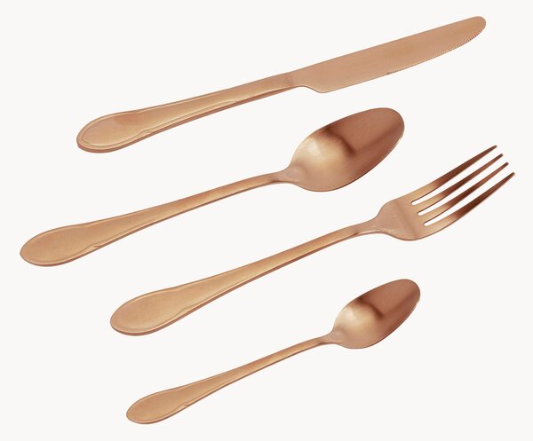 Servizio di posate spazzolate opache Cucina, 4 persone, set da 16